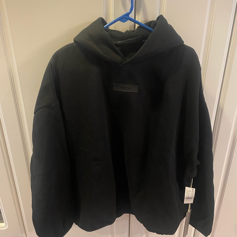 Essentials Black Hoodie NWT